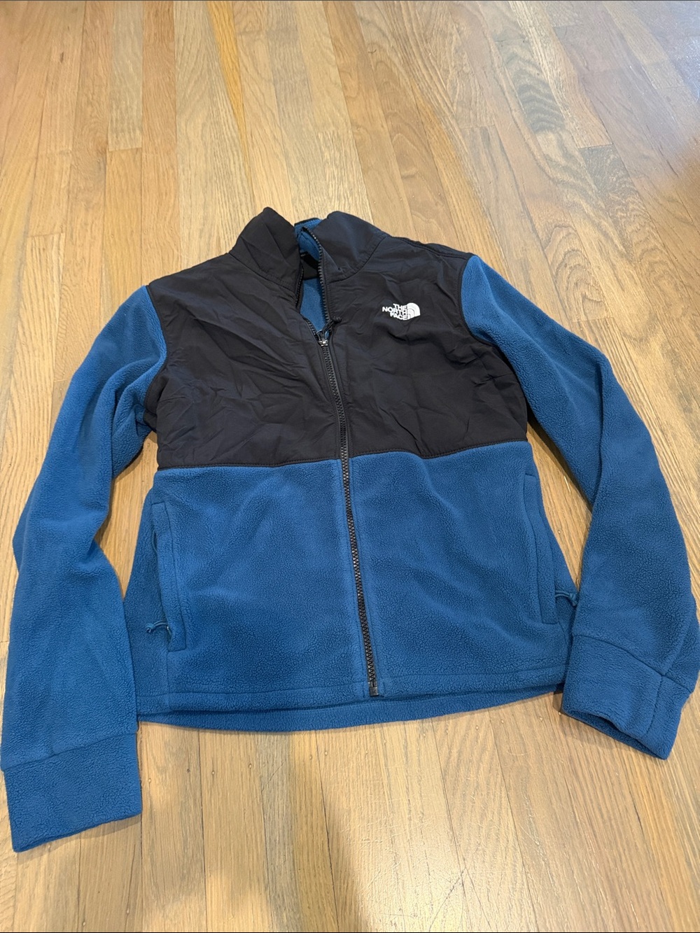 The North Face Women Blue and BlackFleece Jacket